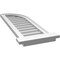 Ekena Millwork Quarter Round Top Right Surface Mount PVC Gable Vent w/ 2"W x 2"P Brickmould Sill Frame, 12"W x 36"H GVPQR12X3603SN - alternate 5